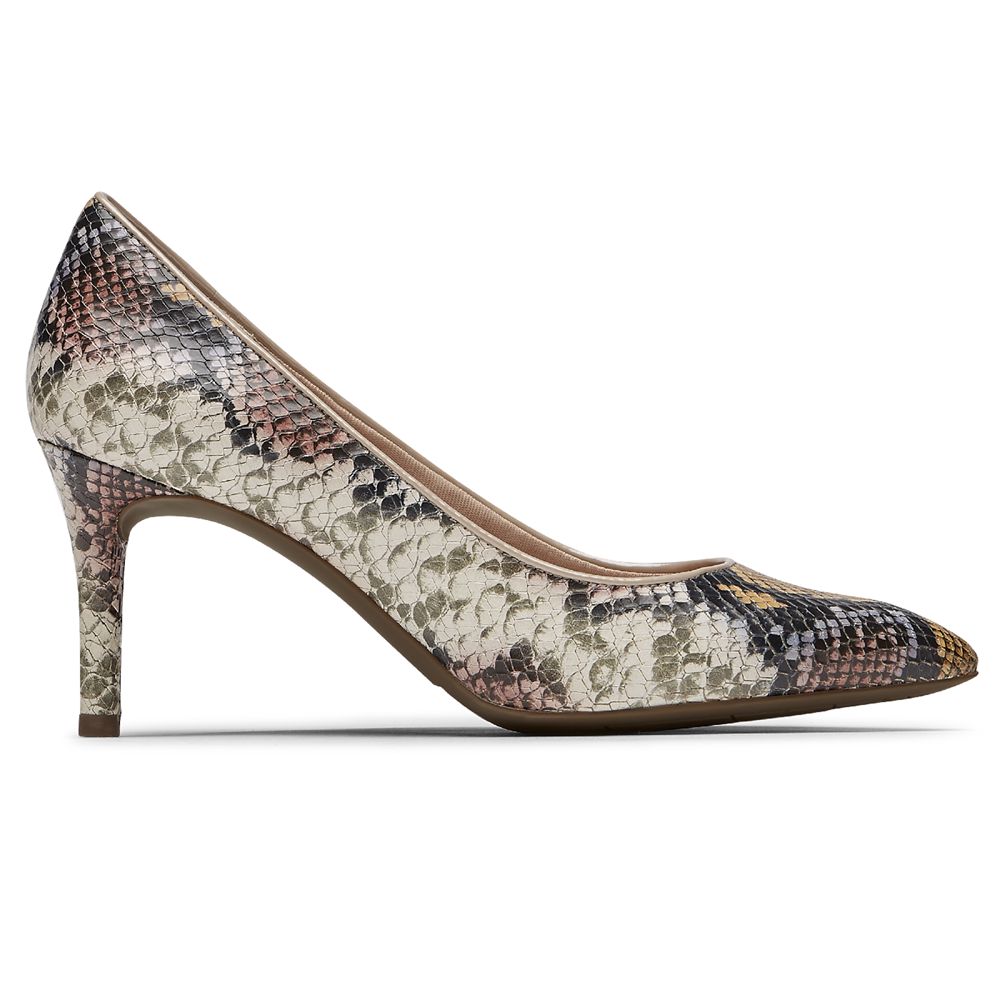 Pantofi Cu Toc Rockport Dama Total Motion 75Mm Pointed Toe Heel Snakeskin - Romania 2169-OQXHD